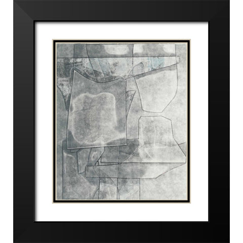 Codex Black Modern Wood Framed Art Print with Double Matting by Delamater, Rob