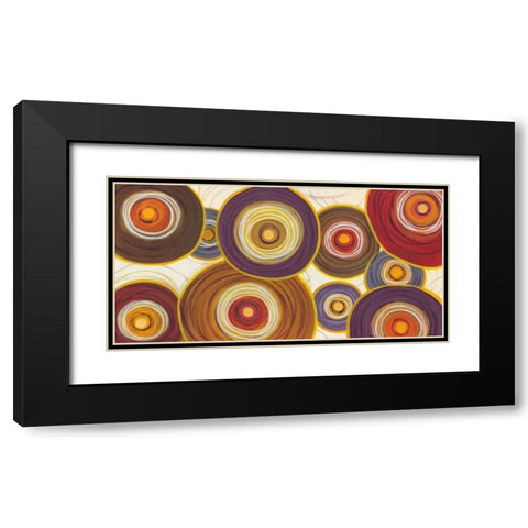 Round-A-Bout I Black Modern Wood Framed Art Print with Double Matting by joy, Julie