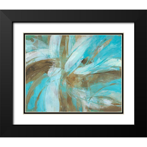 Freedom Flow II Black Modern Wood Framed Art Print with Double Matting by joy, Julie