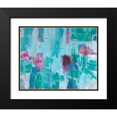 Our Dance II Black Modern Wood Framed Art Print with Double Matting by joy, Julie