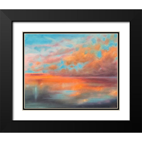 As Above, So Below Black Modern Wood Framed Art Print with Double Matting by Quin, Marabeth