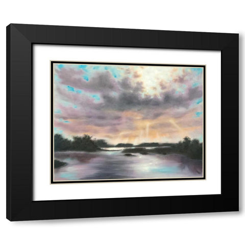 Dreams Dawning Black Modern Wood Framed Art Print with Double Matting by Quin, Marabeth