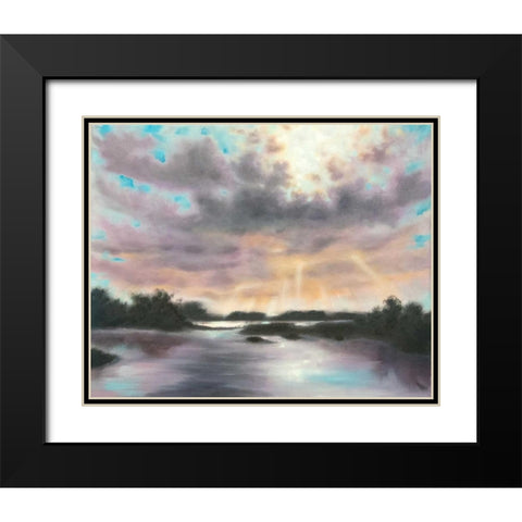Dreams Dawning Black Modern Wood Framed Art Print with Double Matting by Quin, Marabeth