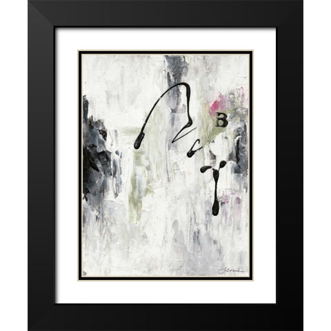 Magic Energy II Black Modern Wood Framed Art Print with Double Matting by Combs, Joyce