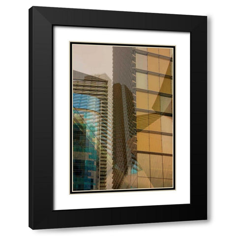 Double Take II Black Modern Wood Framed Art Print with Double Matting by Perkins, Greg