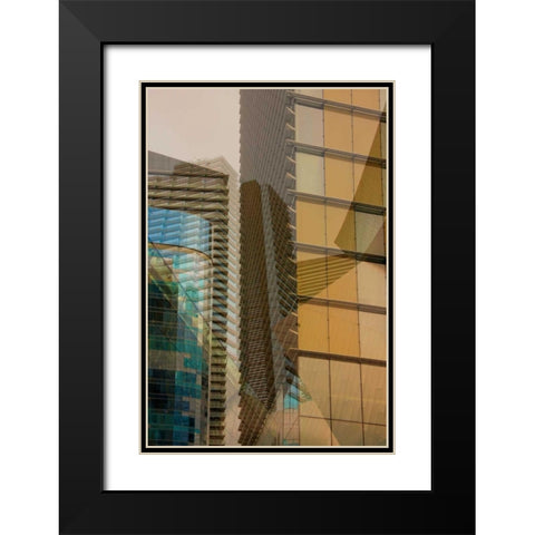 Double Take II Black Modern Wood Framed Art Print with Double Matting by Perkins, Greg