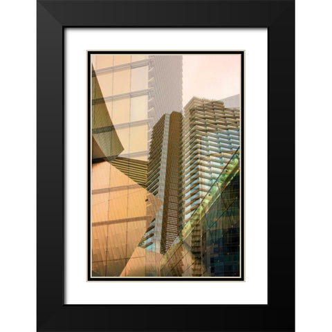 Double Take IV Black Modern Wood Framed Art Print with Double Matting by Perkins, Greg