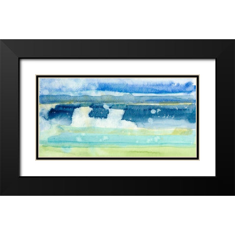 Gulf Shore I Black Modern Wood Framed Art Print with Double Matting by Ludwig, Alicia