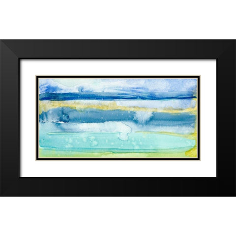 Gulf Shore II Black Modern Wood Framed Art Print with Double Matting by Ludwig, Alicia