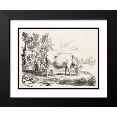 Rural Charms III Black Modern Wood Framed Art Print with Double Matting by Unknown