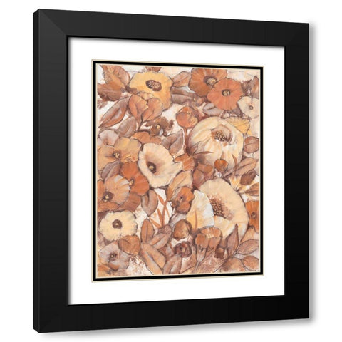 Umber Garden I Black Modern Wood Framed Art Print with Double Matting by OToole, Tim
