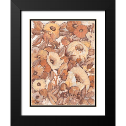 Umber Garden I Black Modern Wood Framed Art Print with Double Matting by OToole, Tim