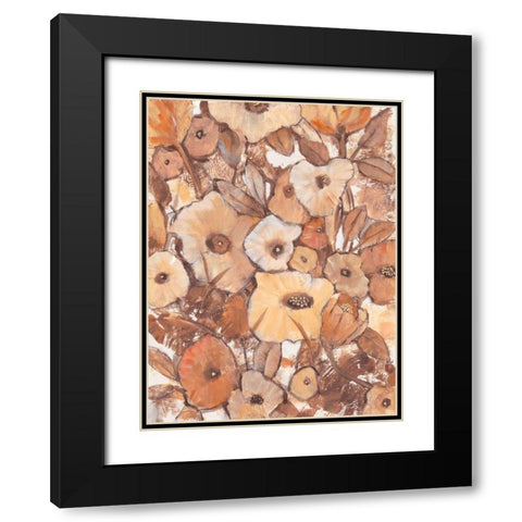 Umber Garden II Black Modern Wood Framed Art Print with Double Matting by OToole, Tim