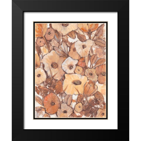 Umber Garden II Black Modern Wood Framed Art Print with Double Matting by OToole, Tim