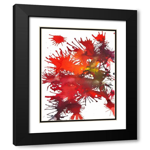 Fireworks Display II Black Modern Wood Framed Art Print with Double Matting by Fuchs, Jodi