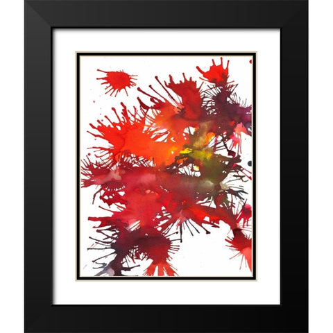 Fireworks Display II Black Modern Wood Framed Art Print with Double Matting by Fuchs, Jodi