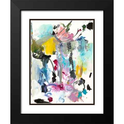 Symphony I Black Modern Wood Framed Art Print with Double Matting by Fuchs, Jodi