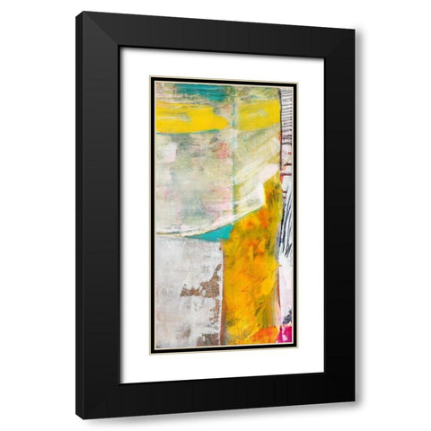 Relocation II Black Modern Wood Framed Art Print with Double Matting by Fuchs, Jodi