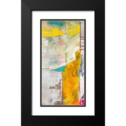 Relocation II Black Modern Wood Framed Art Print with Double Matting by Fuchs, Jodi