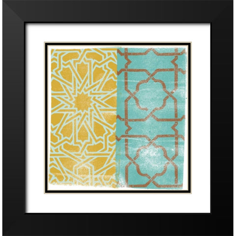 Moorish Study I Black Modern Wood Framed Art Print with Double Matting by Saunders, Alonzo