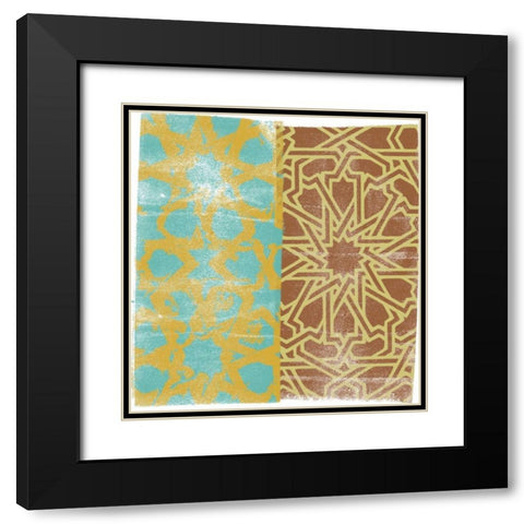 Moorish Study III Black Modern Wood Framed Art Print with Double Matting by Saunders, Alonzo
