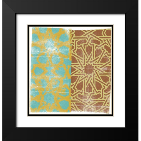 Moorish Study III Black Modern Wood Framed Art Print with Double Matting by Saunders, Alonzo