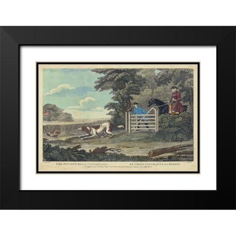 The Thrill of the Chase I Black Modern Wood Framed Art Print with Double Matting by Unknown