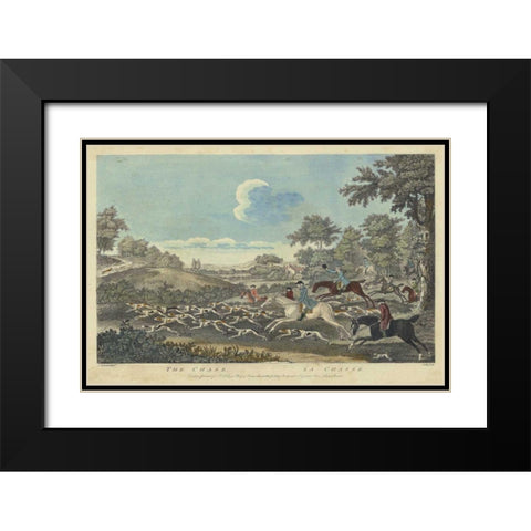 The Thrill of the Chase V Black Modern Wood Framed Art Print with Double Matting by Unknown