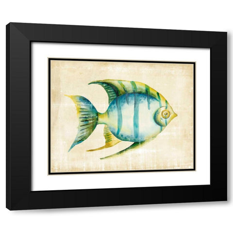 Aquarium Fish I Black Modern Wood Framed Art Print with Double Matting by Zarris, Chariklia