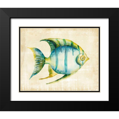 Aquarium Fish I Black Modern Wood Framed Art Print with Double Matting by Zarris, Chariklia