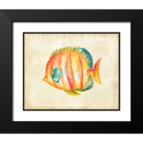 Aquarium Fish II Black Modern Wood Framed Art Print with Double Matting by Zarris, Chariklia