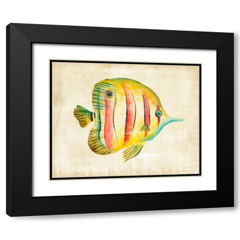 Aquarium Fish III Black Modern Wood Framed Art Print with Double Matting by Zarris, Chariklia
