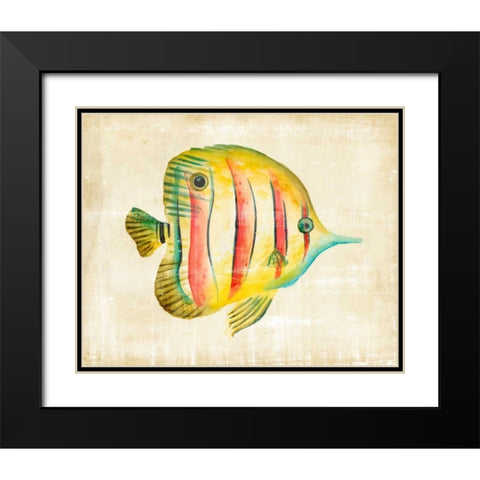 Aquarium Fish III Black Modern Wood Framed Art Print with Double Matting by Zarris, Chariklia