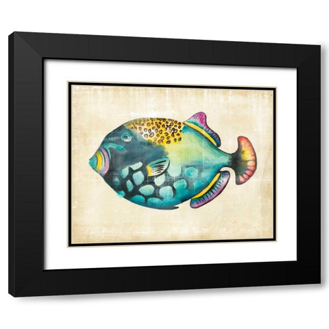 Aquarium Fish IV Black Modern Wood Framed Art Print with Double Matting by Zarris, Chariklia
