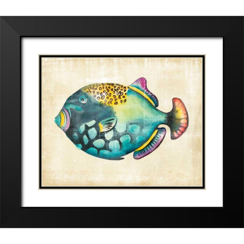 Aquarium Fish IV Black Modern Wood Framed Art Print with Double Matting by Zarris, Chariklia