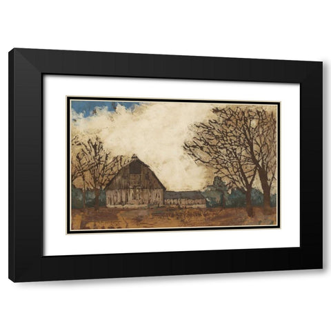 Erstwhile Barn I Black Modern Wood Framed Art Print with Double Matting by Meagher, Megan