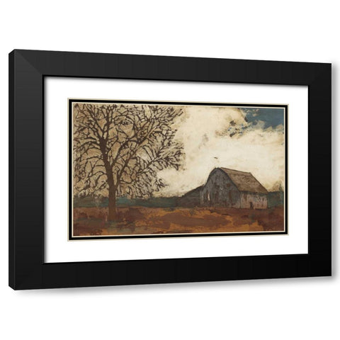 Erstwhile Barn II Black Modern Wood Framed Art Print with Double Matting by Meagher, Megan
