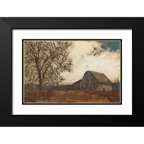 Erstwhile Barn II Black Modern Wood Framed Art Print with Double Matting by Meagher, Megan