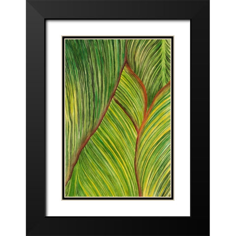 Tropical Crop II Black Modern Wood Framed Art Print with Double Matting by Wang, Melissa