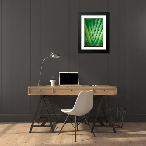 Tropical Crop III Black Modern Wood Framed Art Print with Double Matting by Wang, Melissa