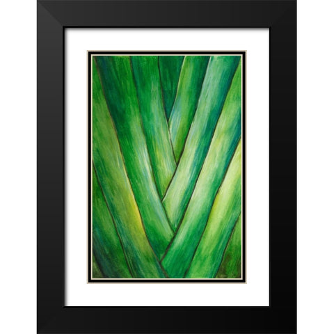 Tropical Crop III Black Modern Wood Framed Art Print with Double Matting by Wang, Melissa