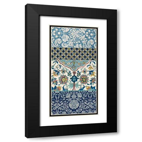 Bohemian Tapestry IV Black Modern Wood Framed Art Print with Double Matting by Vision Studio