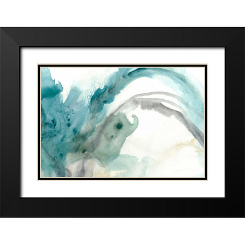 Hydro III Black Modern Wood Framed Art Print with Double Matting by Vess, June Erica
