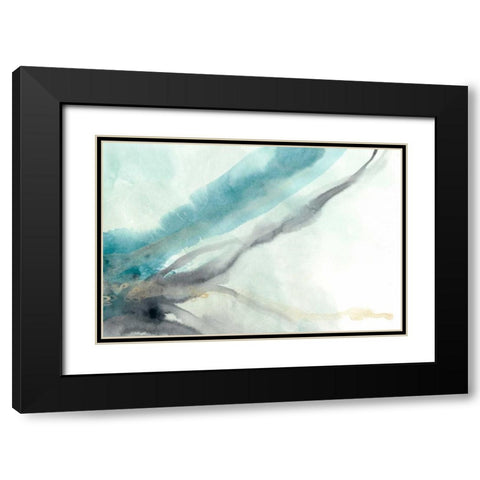 Hydro IV Black Modern Wood Framed Art Print with Double Matting by Vess, June Erica