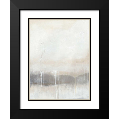 Horizon Strata II Black Modern Wood Framed Art Print with Double Matting by Vess, June Erica