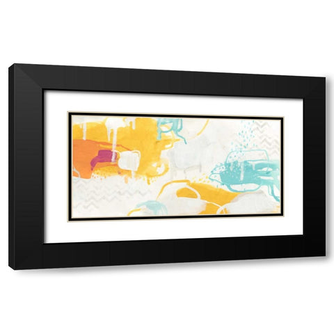 Playful Color I Black Modern Wood Framed Art Print with Double Matting by Vess, June Erica