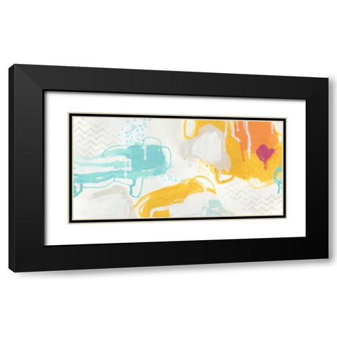 Playful Color II Black Modern Wood Framed Art Print with Double Matting by Vess, June Erica