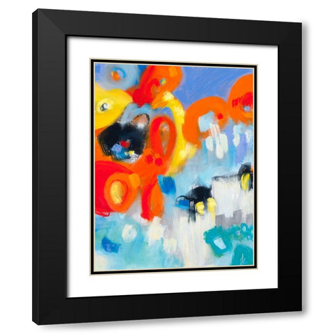 In the Loop V Black Modern Wood Framed Art Print with Double Matting by Bothne, Janet