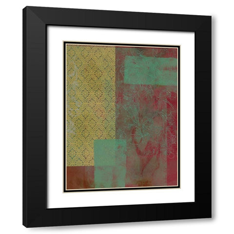 Brocade Tapestry I Black Modern Wood Framed Art Print with Double Matting by McCavitt, Naomi