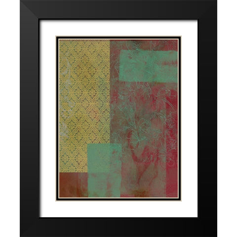 Brocade Tapestry I Black Modern Wood Framed Art Print with Double Matting by McCavitt, Naomi
